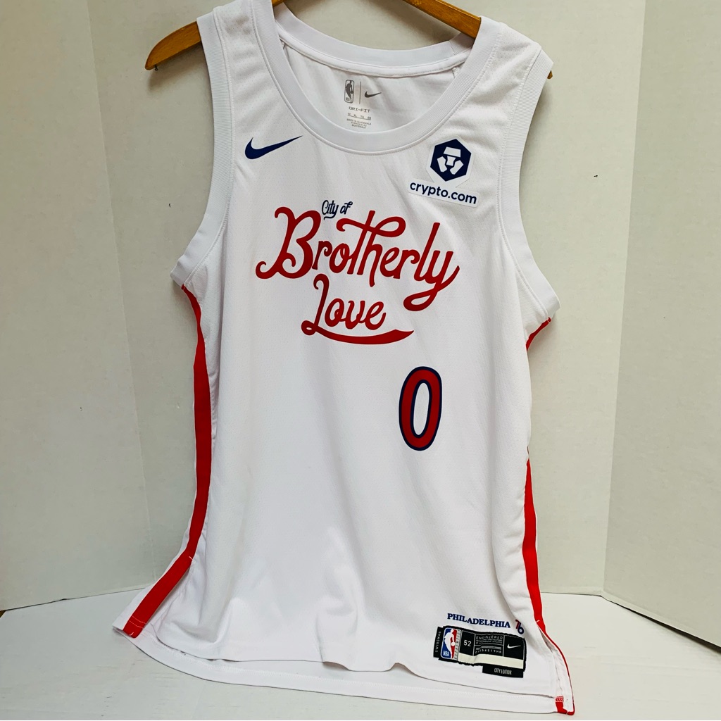 Nike Tyrese Maxey Philadelphia Sixers Basketball Jersey Men’s Size Xl